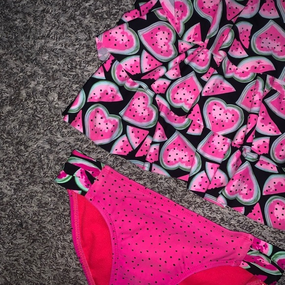 Watermelon Print Kids Swim Set size 7/8 - Picture 2 of 3